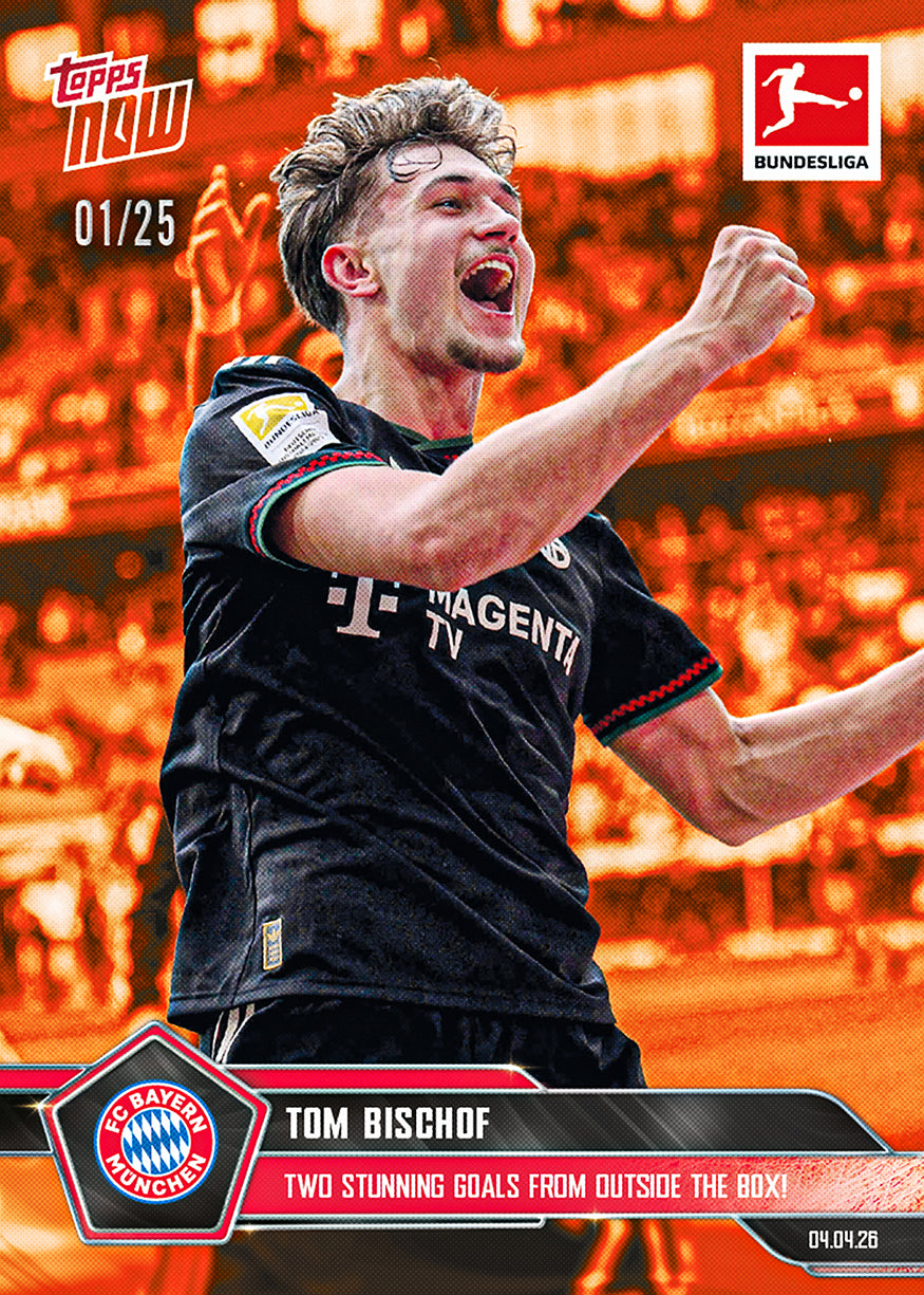 Tom Bischof - 2025-26 Bundesliga Topps NOW - Card 161 - PR: 864 - Image 5