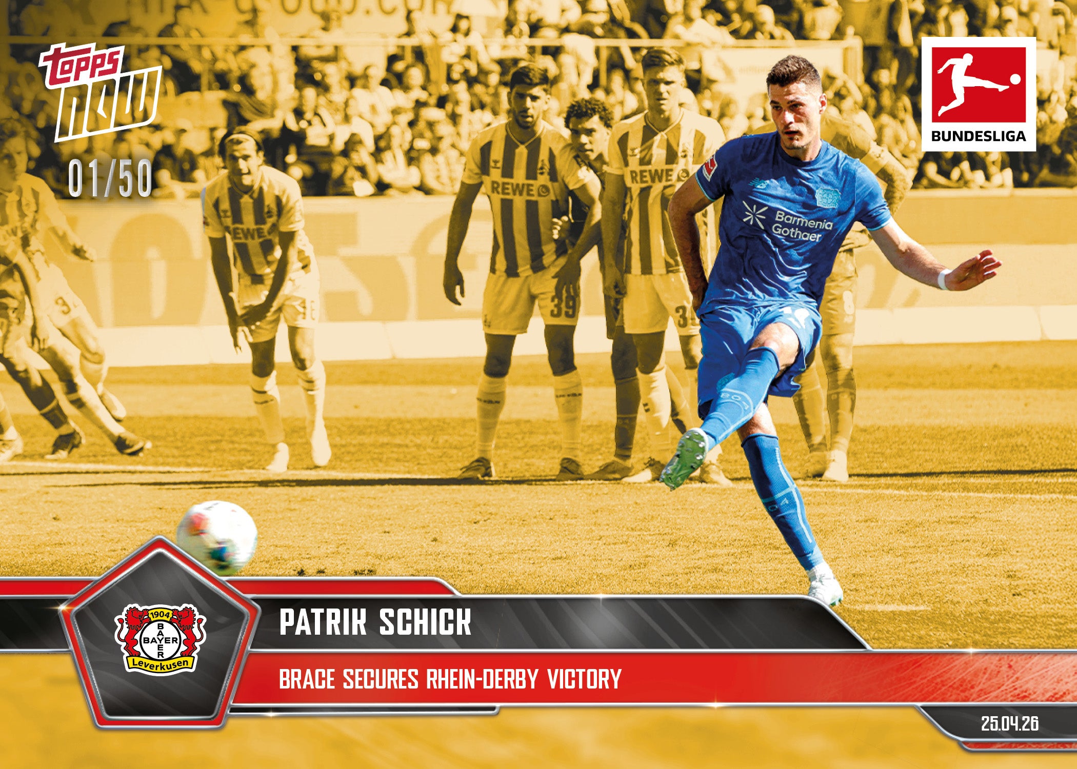 Patrik Schick - 2025-26 Bundesliga Topps NOW - Card 180 - PR: 100 - Image 6