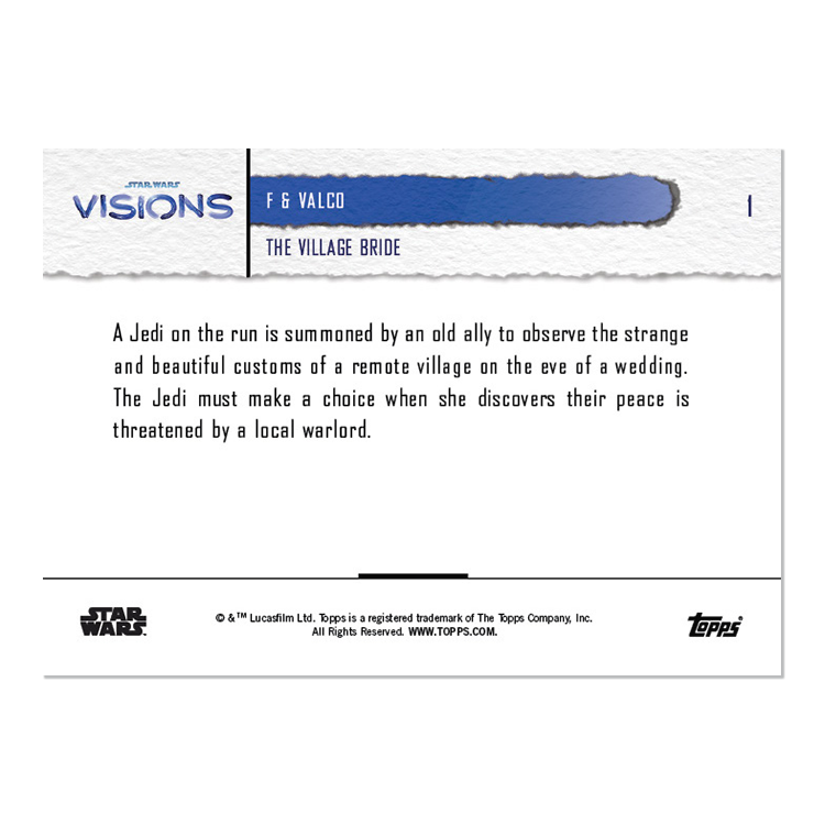 2021 Star Wars Visions TOPPS NOW - 5-Card Pack - The Village Bride - PR: 463 - Image 3