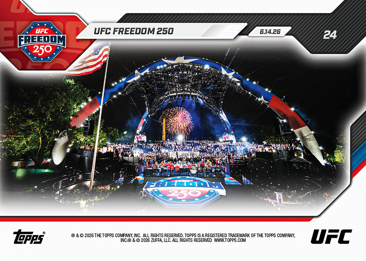 UFC Freedom 250 - 2026 UFC Topps NOW - Card 24 - PR: 19229 - Image 3