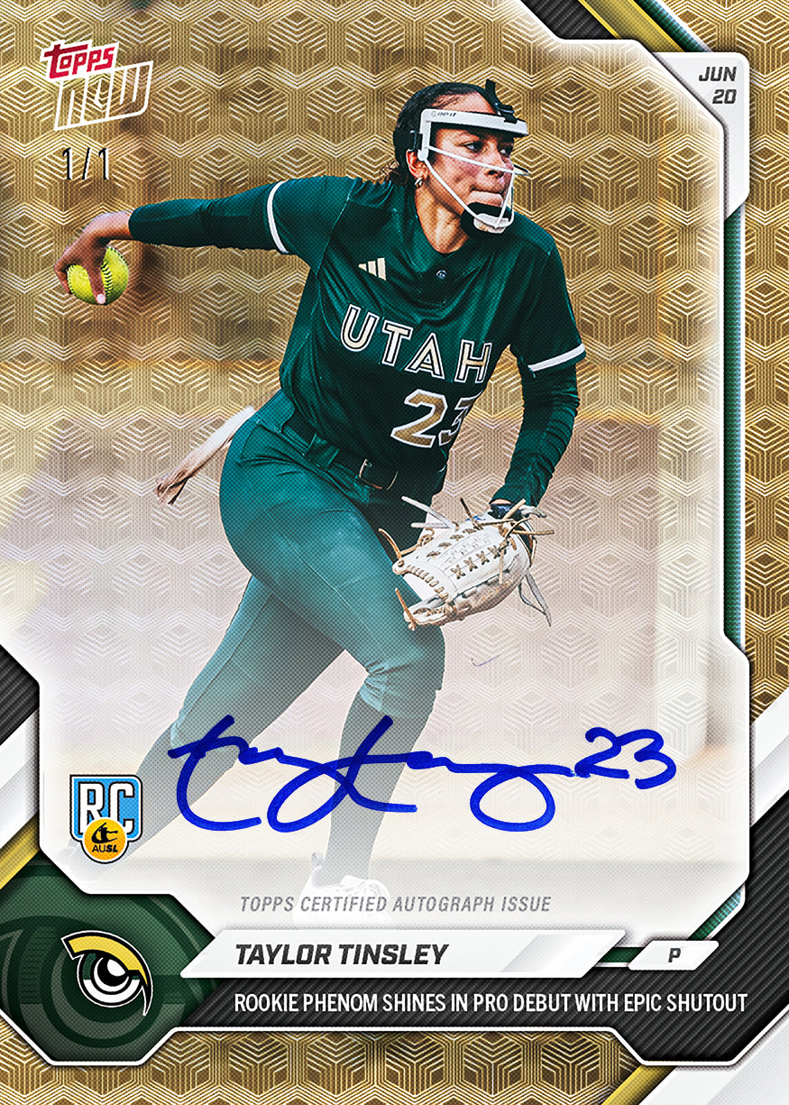 Taylor Tinsley - 2026 AUSL Topps NOW - Card 15 - PR: 919 - Image 2