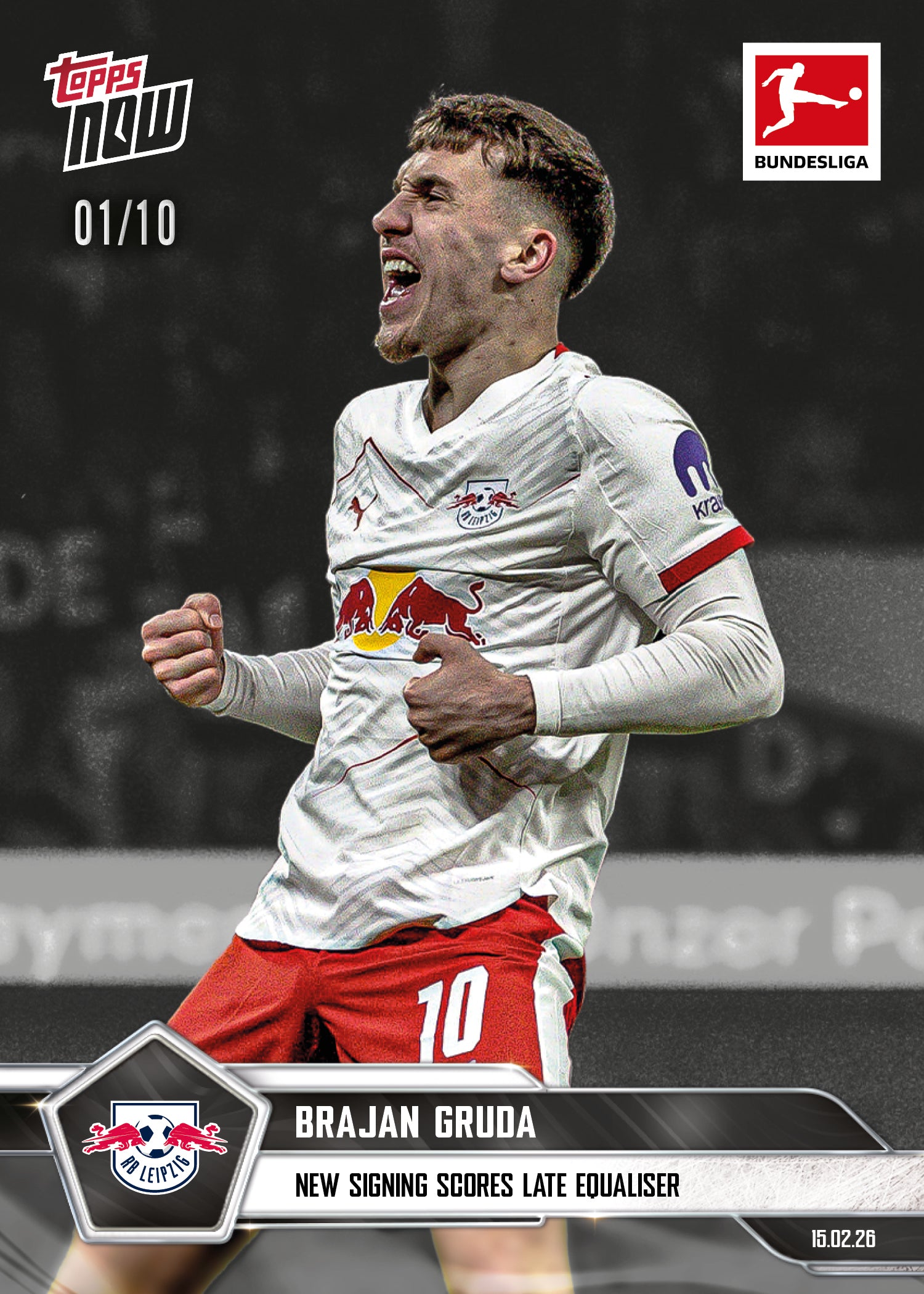 Brajan Gruda - 2025-26 Bundesliga Topps NOW - Card 127 - PR: 203 - Image 4
