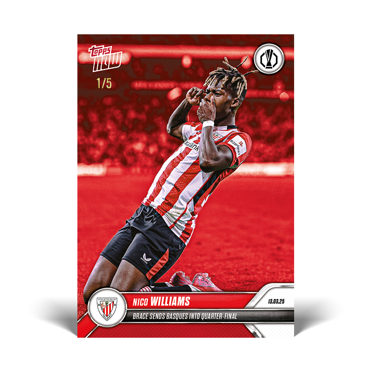 Nico Williams - 2024-25 UEL Topps NOW Card 23 - PR: 480 - Image 4