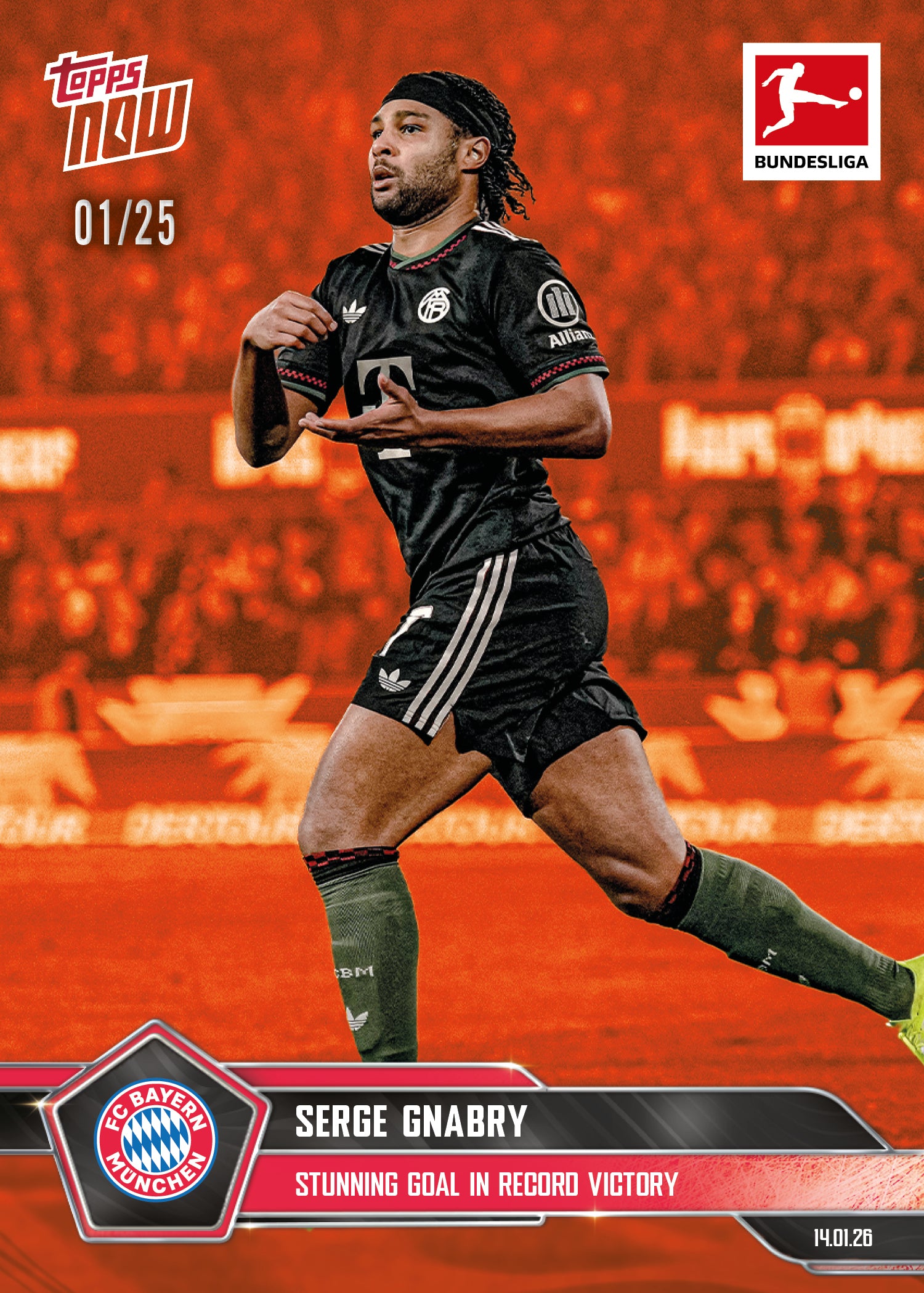 Serge Gnabry - 2025-26 Bundesliga Topps NOW - Card 98 - PR: 403 - Image 5