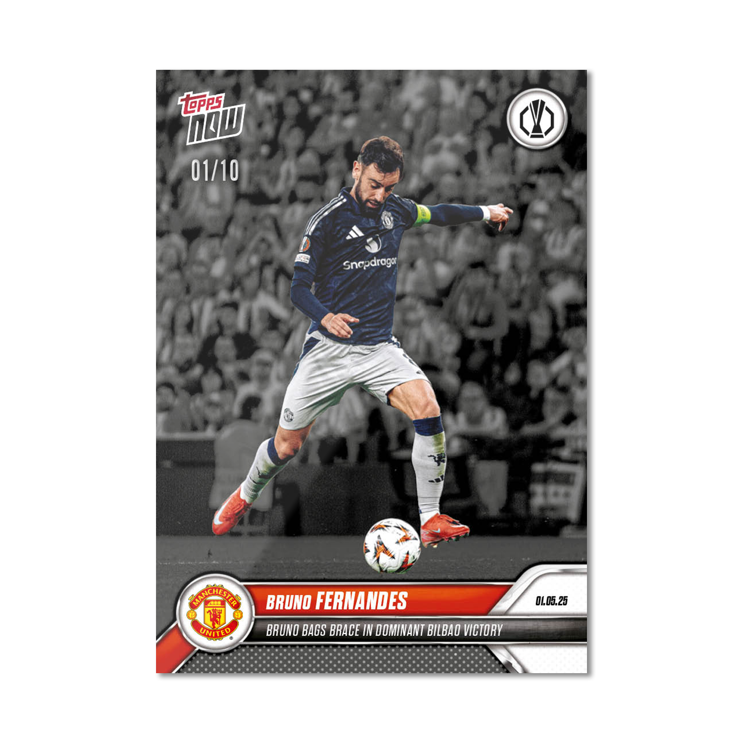 Bruno Fernandes - 2024-25 UEL Topps NOW Card 30 - PR: 419 - Image 4