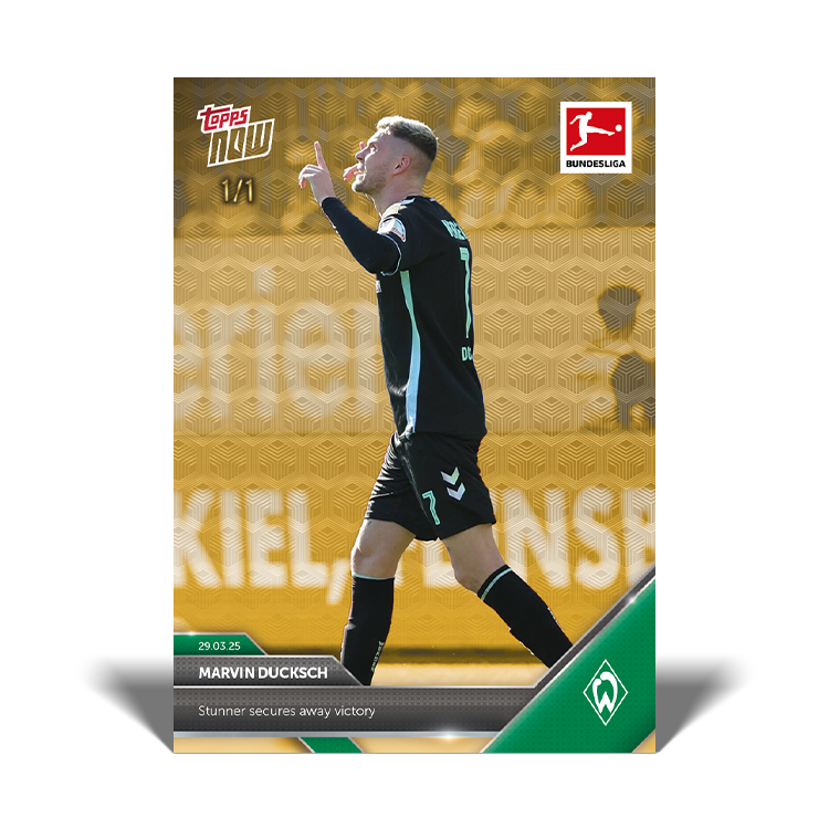 Marvin Ducksch - 2024-25 Bundesliga Topps NOW Card 150 - PR: 241 - Image 2