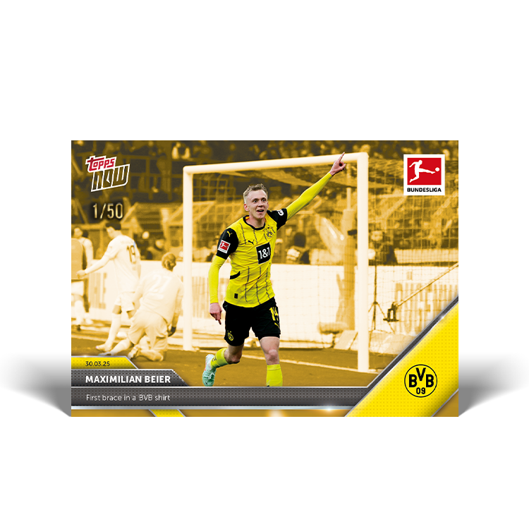 Maximilian Beier - 2024-25 Bundesliga Topps NOW Card 153 - PR: 141 - Image 7