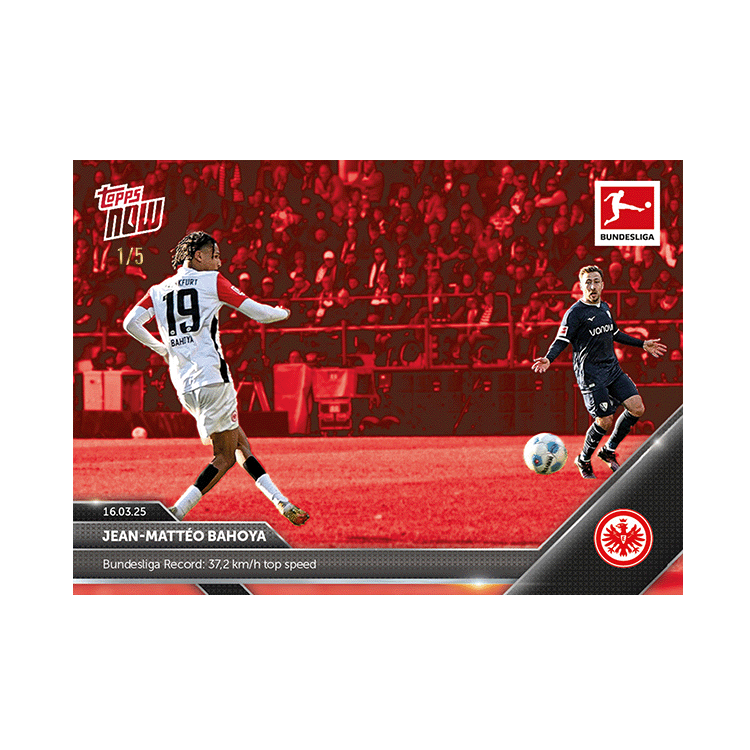 Jean-Mattéo Bahoya - 2024-25 Bundesliga Topps NOW Card 148 - PR: 158 - Image 4