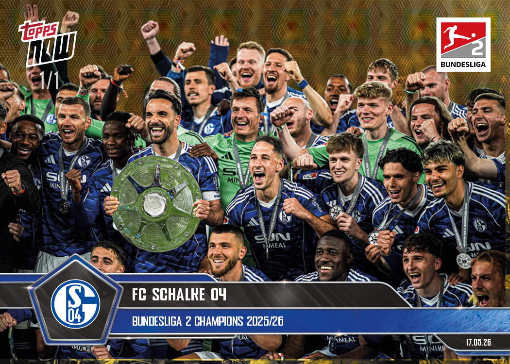 FC Schalke 04 - 2025-26 Bundesliga Topps NOW - Card 197 - PR: 1046 - Image 2