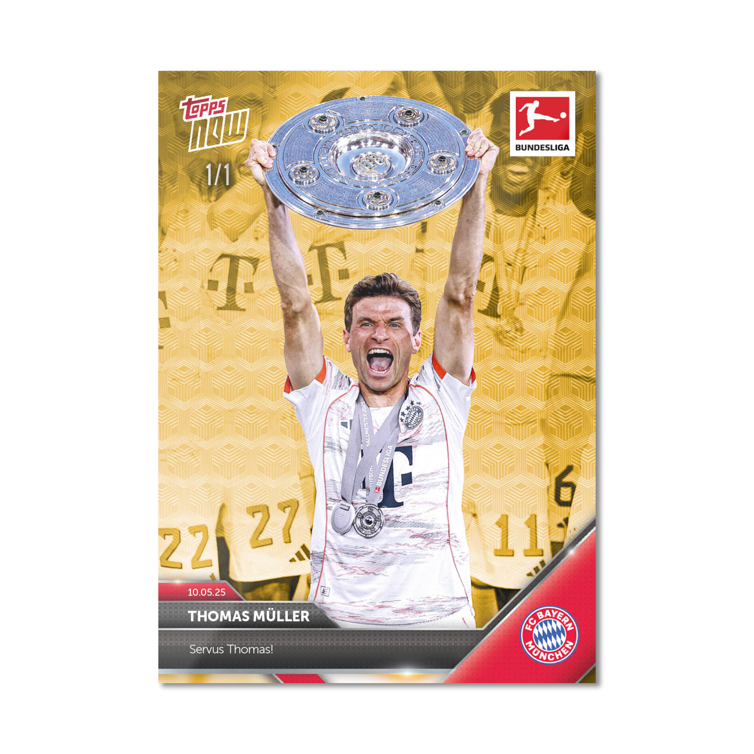 Thomas Müller - 2024-25 Bundesliga Topps NOW - Card 187 - PR: 1738 - Image 2