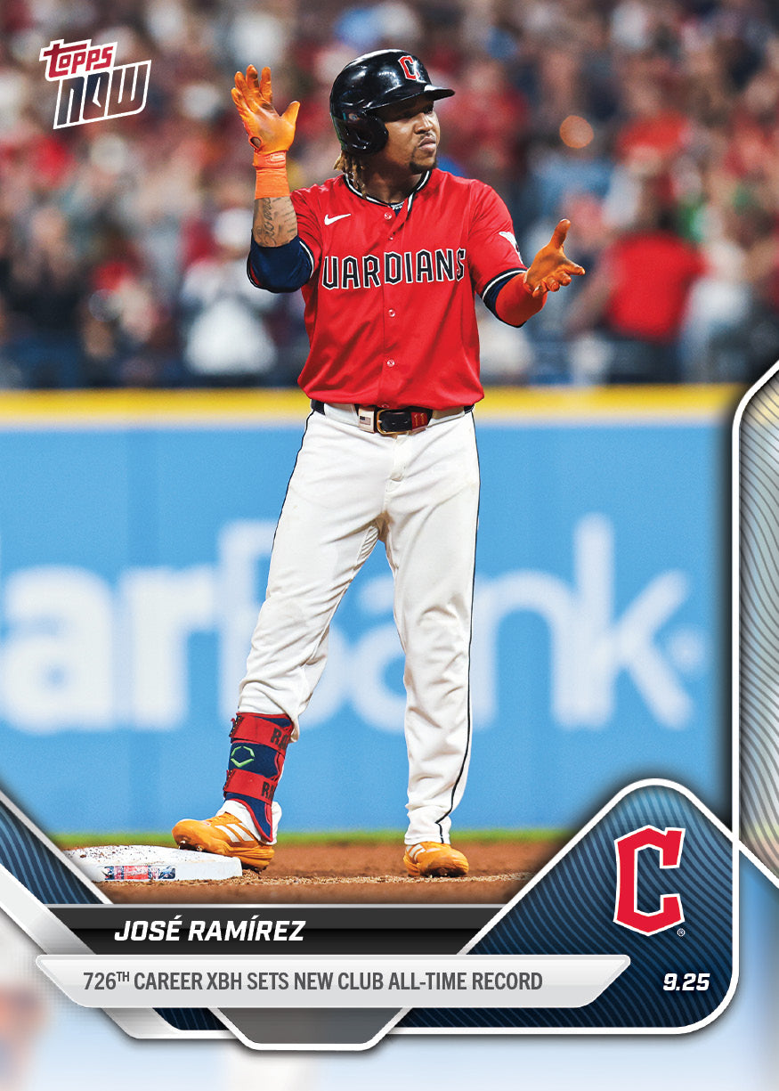 José Ramírez - 2025 MLB Topps NOW - Card 773 - PR: 717