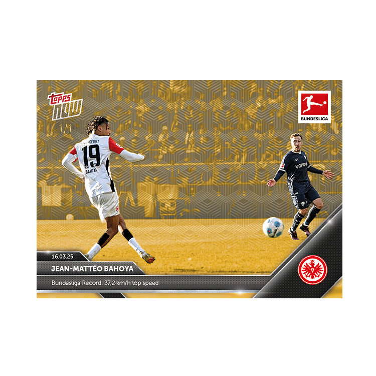 Jean-Mattéo Bahoya - 2024-25 Bundesliga Topps NOW Card 148 - PR: 158 - Image 3