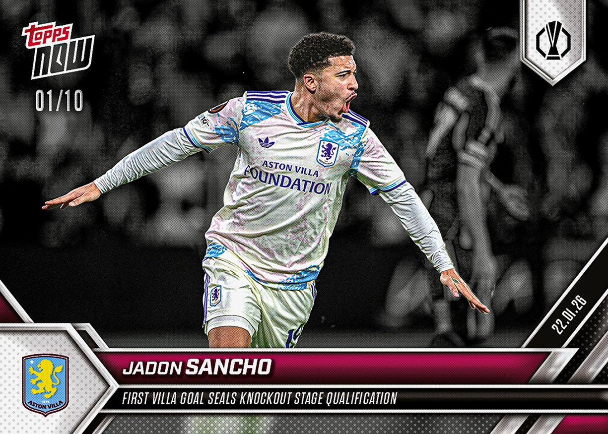 Jadon Sancho - 2025-26 UEL Topps NOW - Card 13 - PR: 159 - Image 4