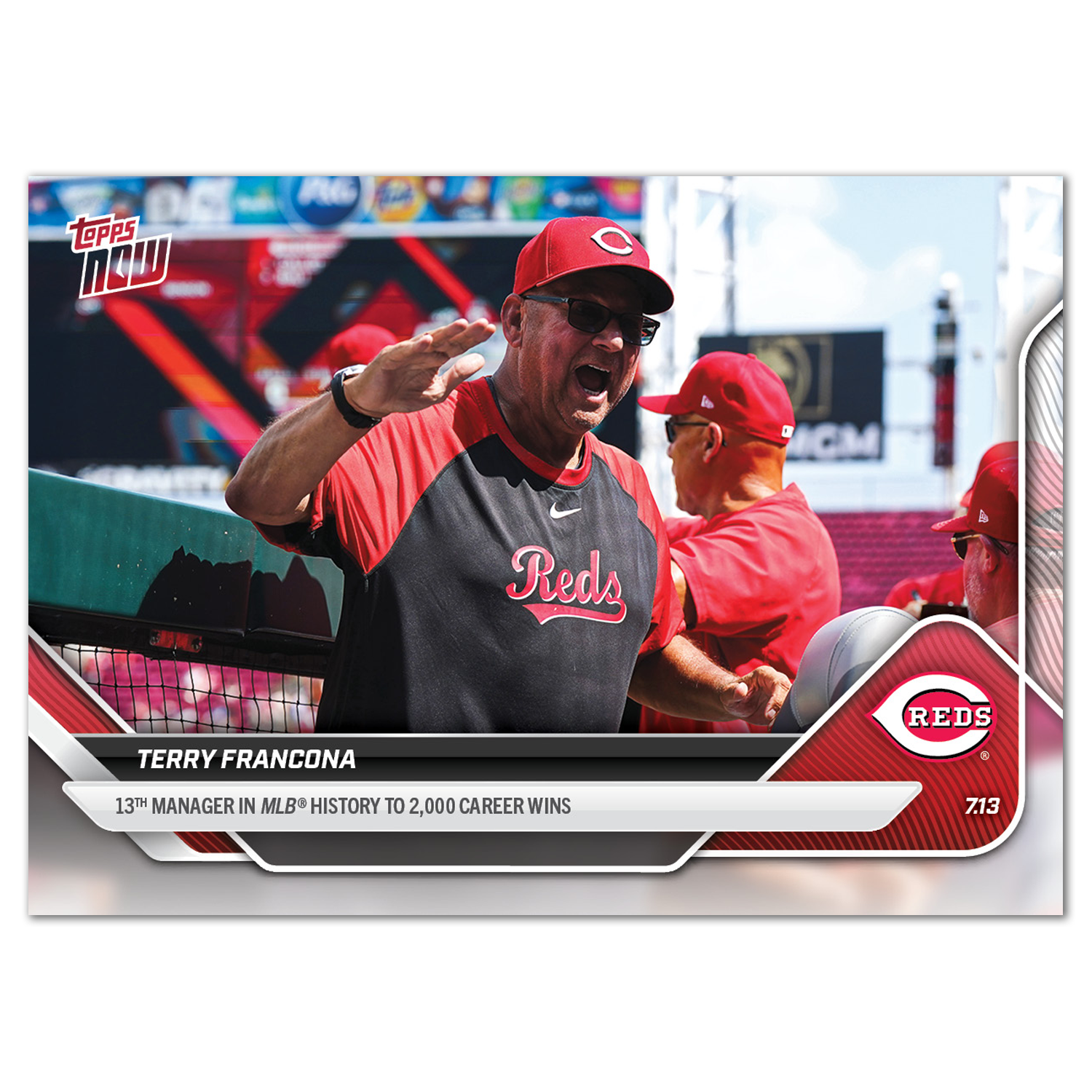 Terry Francona - 2025 MLB Topps NOW - Card 425 - LOOK FOR AUTOS - PR: 946