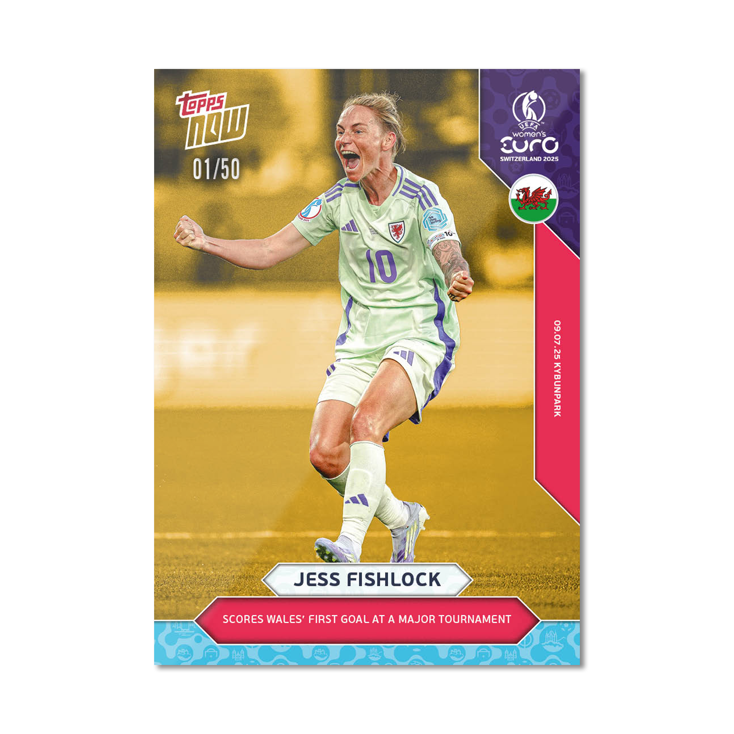Jess Fishlock - UEFA Women’s EURO 2025™ Topps NOW - Card 13 - PR: 202 - Image 6