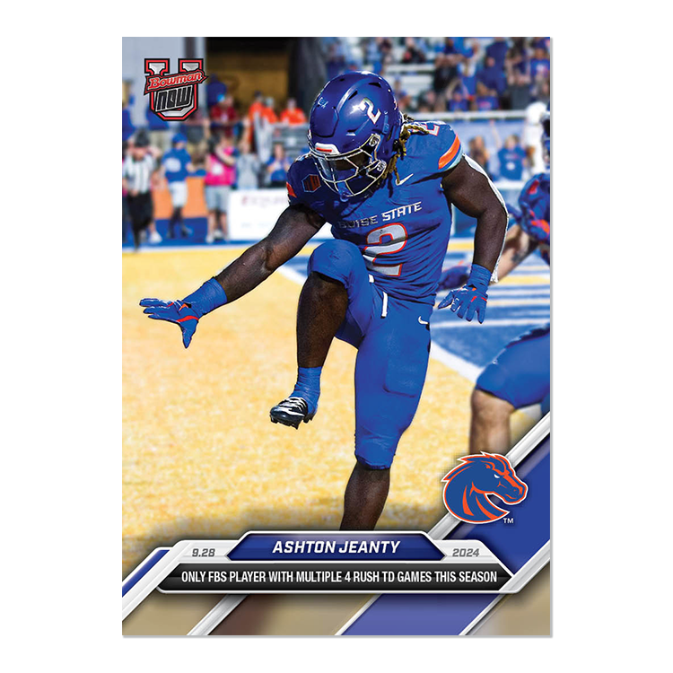 Ashton Jeanty - 2024 Bowman U NOW Football Card 20 - PR: 1446
