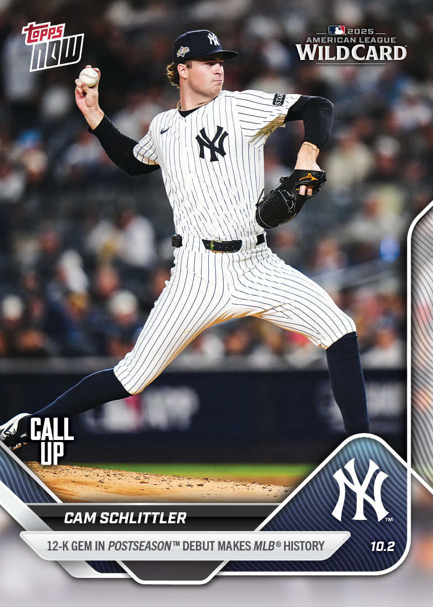 Cam Schlittler - 2025 MLB Topps NOW - Card 817 - PR: 18809