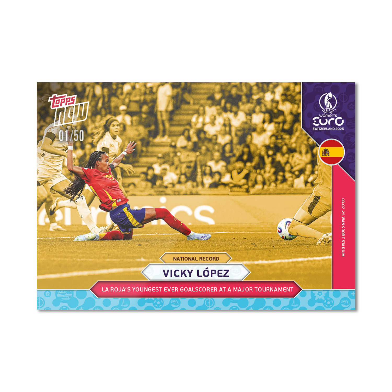 Vicky López - UEFA Women’s EURO 2025™ Topps NOW - Card 4 - PR: 301 - Image 6