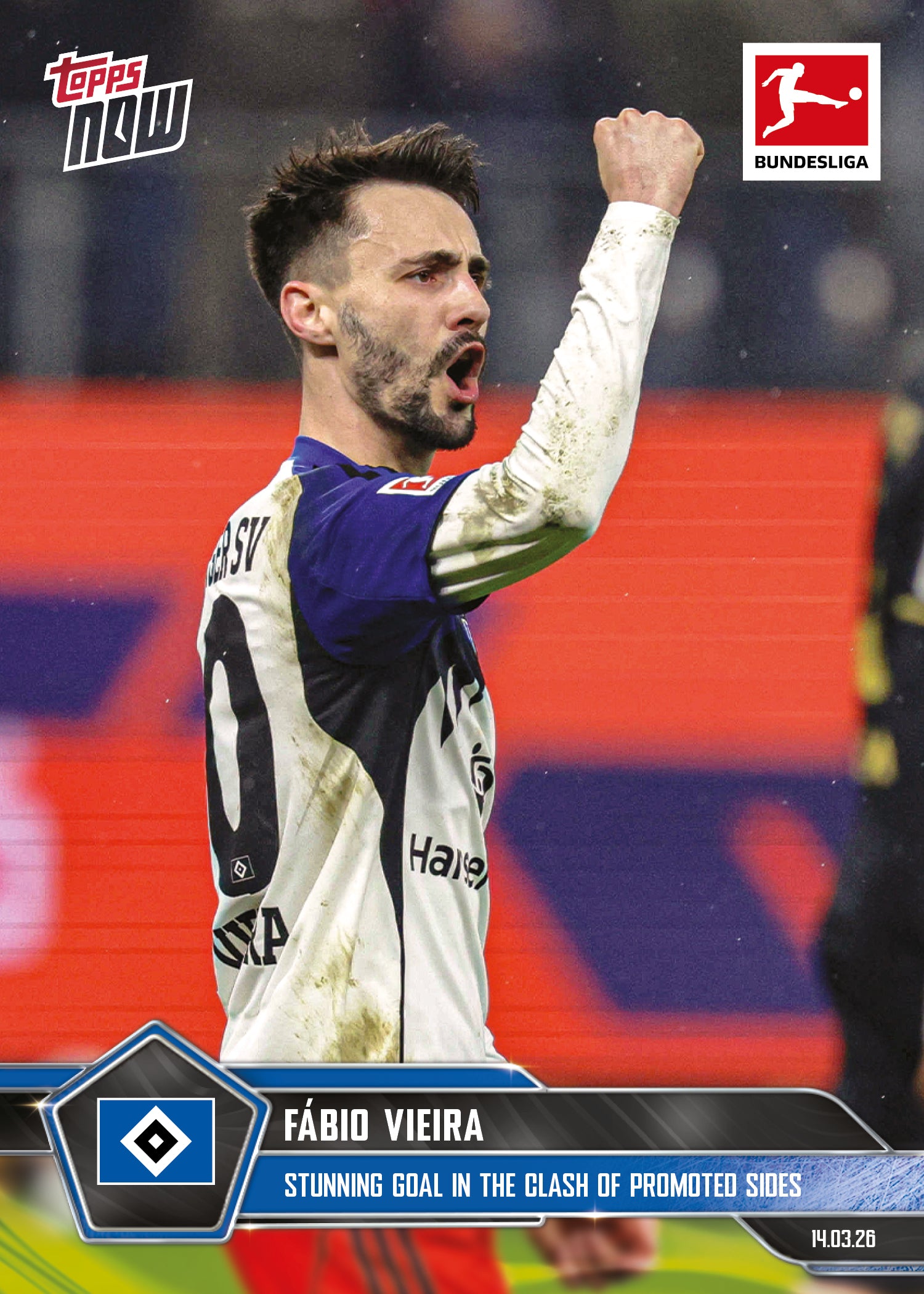 Fábio Vieira - 2025-26 Bundesliga Topps NOW - Card 149 - PR:522