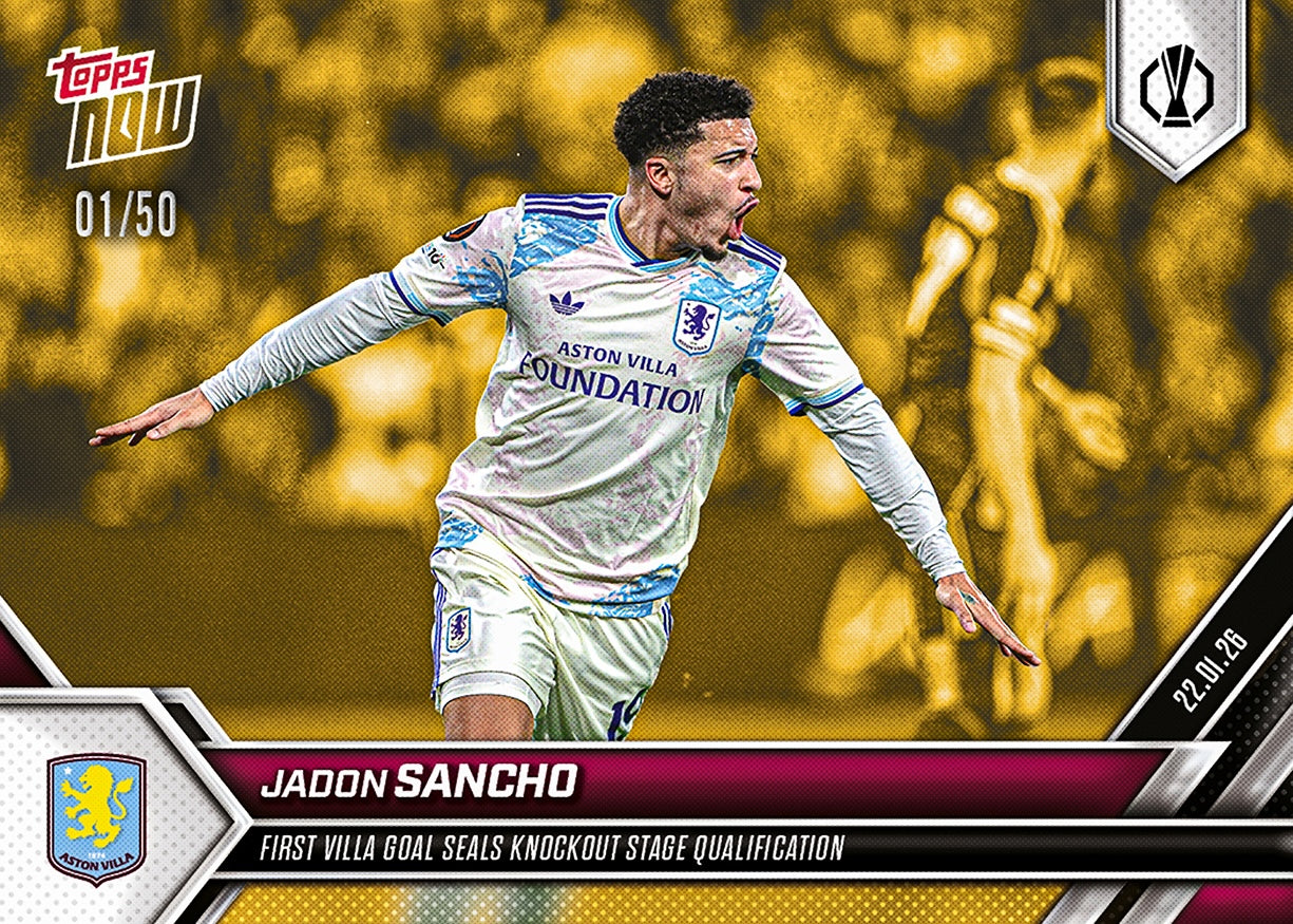 Jadon Sancho - 2025-26 UEL Topps NOW - Card 13 - PR: 159 - Image 6