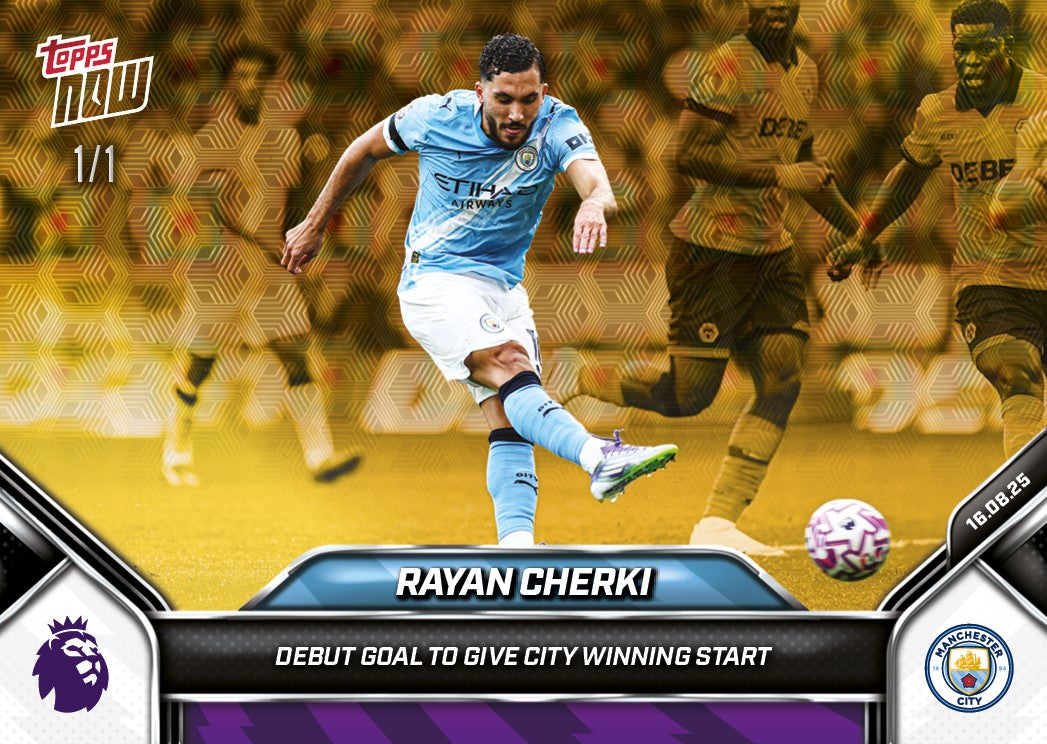 Rayan Cherki - 2025-26 Premier League Topps NOW - Card 2 - PR: 555 - Image 2