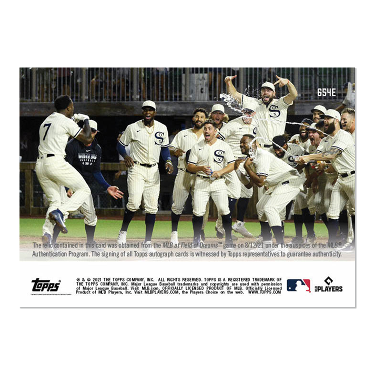 On-Card Auto Corn Relic # to 5 - Tim Anderson - 2021 MLB TOPPS NOW Card 654E - Image 2