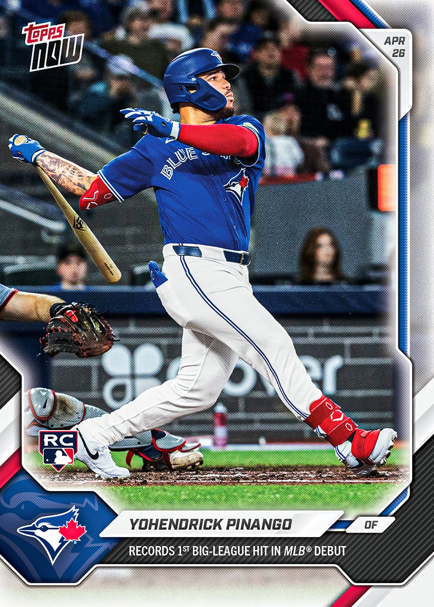 Yohendrick Pinango - 2026 MLB Topps NOW - Card 127 - PR: 558