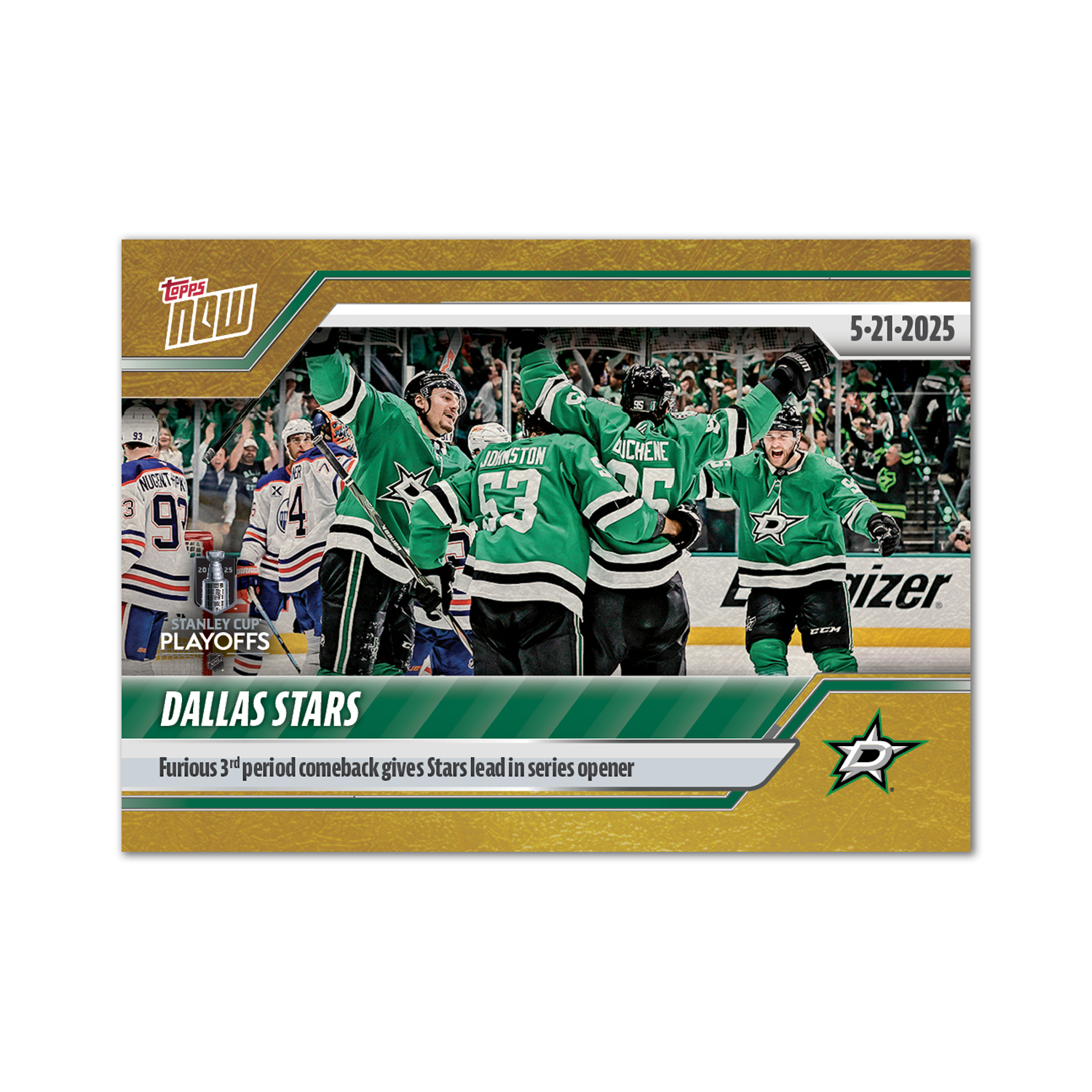 Dallas Stars - 2024-25 NHL Topps NOW - Sticker # 190 Pack - PR: 155 - Image 2