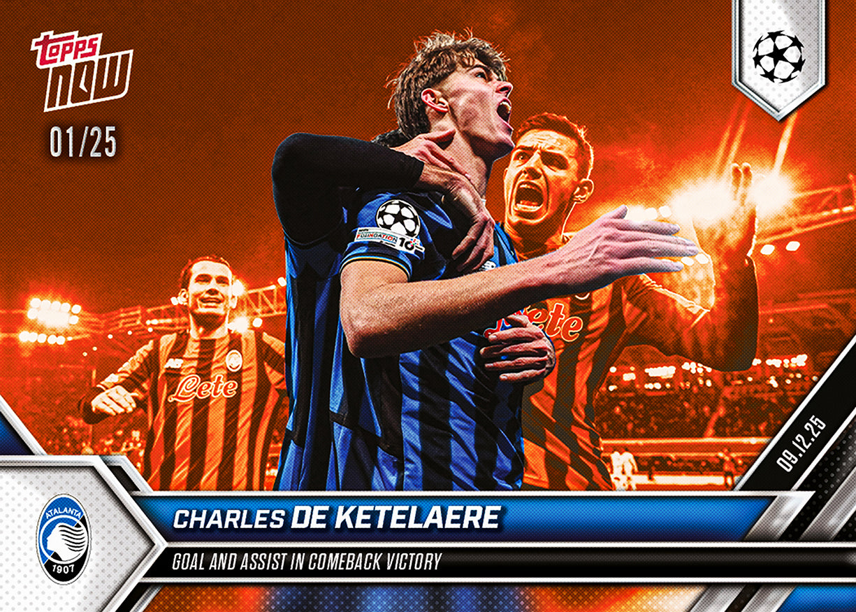 Charles De Ketelaere - 2025-26 UCL Topps NOW - Card 67 - PR: 154 - Image 5