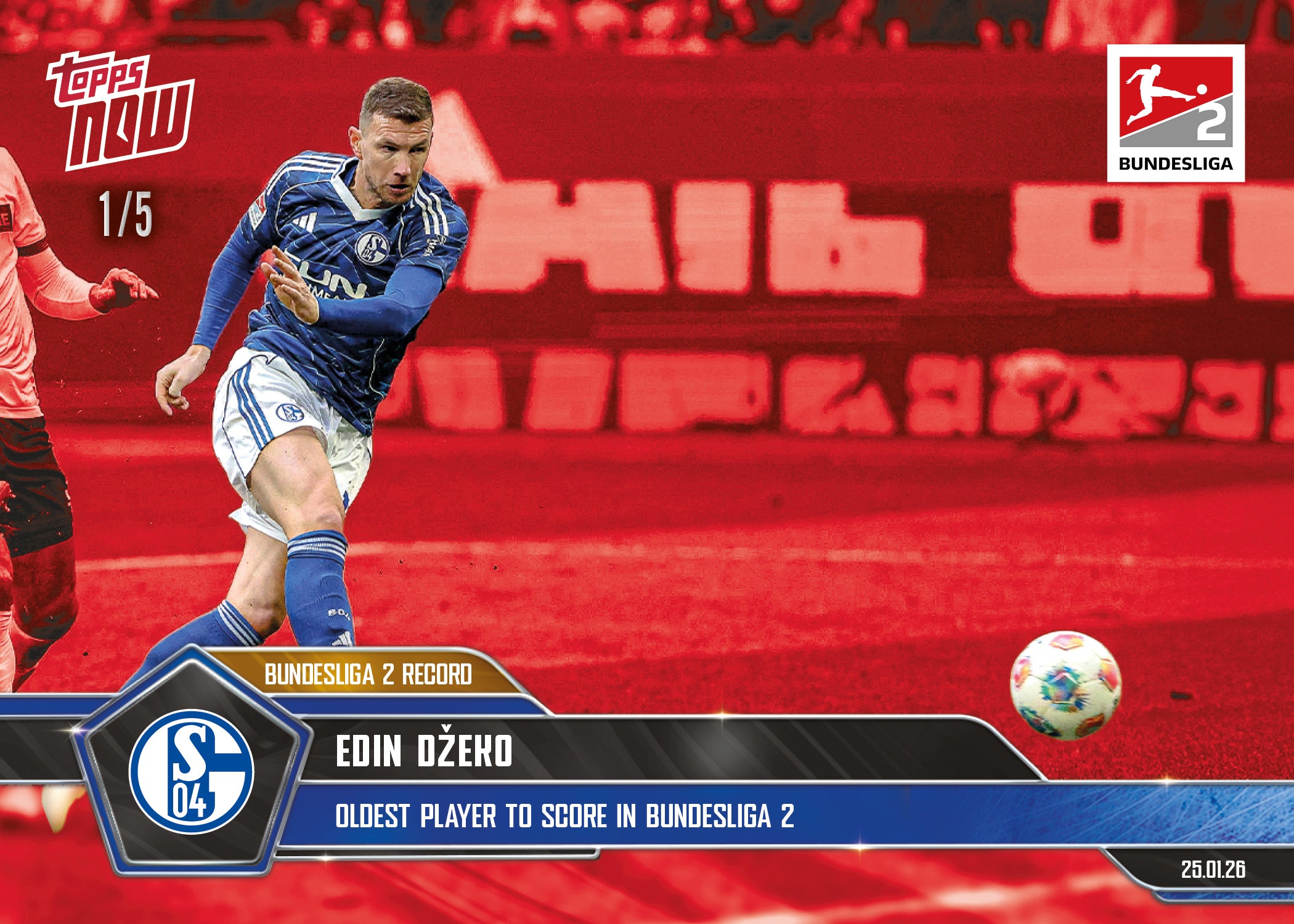 Edin Džeko - 2025-26 Bundesliga Topps NOW - Card 108 - PR: 1270 - Image 3