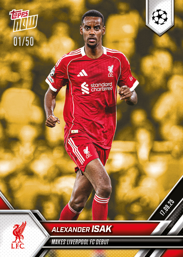 Alexander Isak - 2025-26 UCL Topps NOW - Card 16 - PR: 635 - Image 6