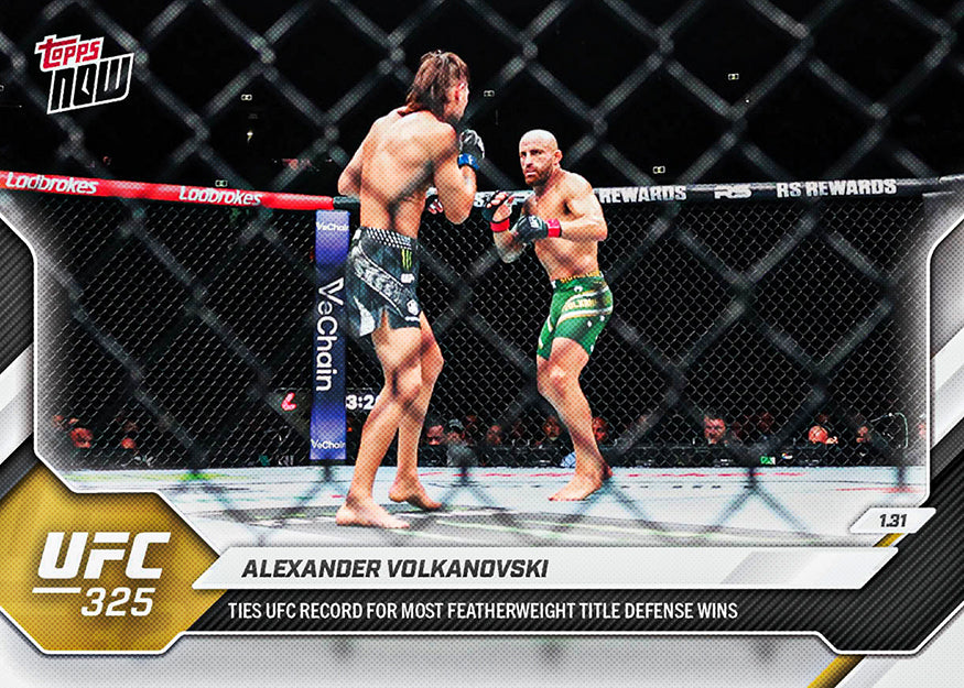 Alternative view of Alexander Volkanovski - 2026 UFC Topps NOW - Card 4 - PR: 1946