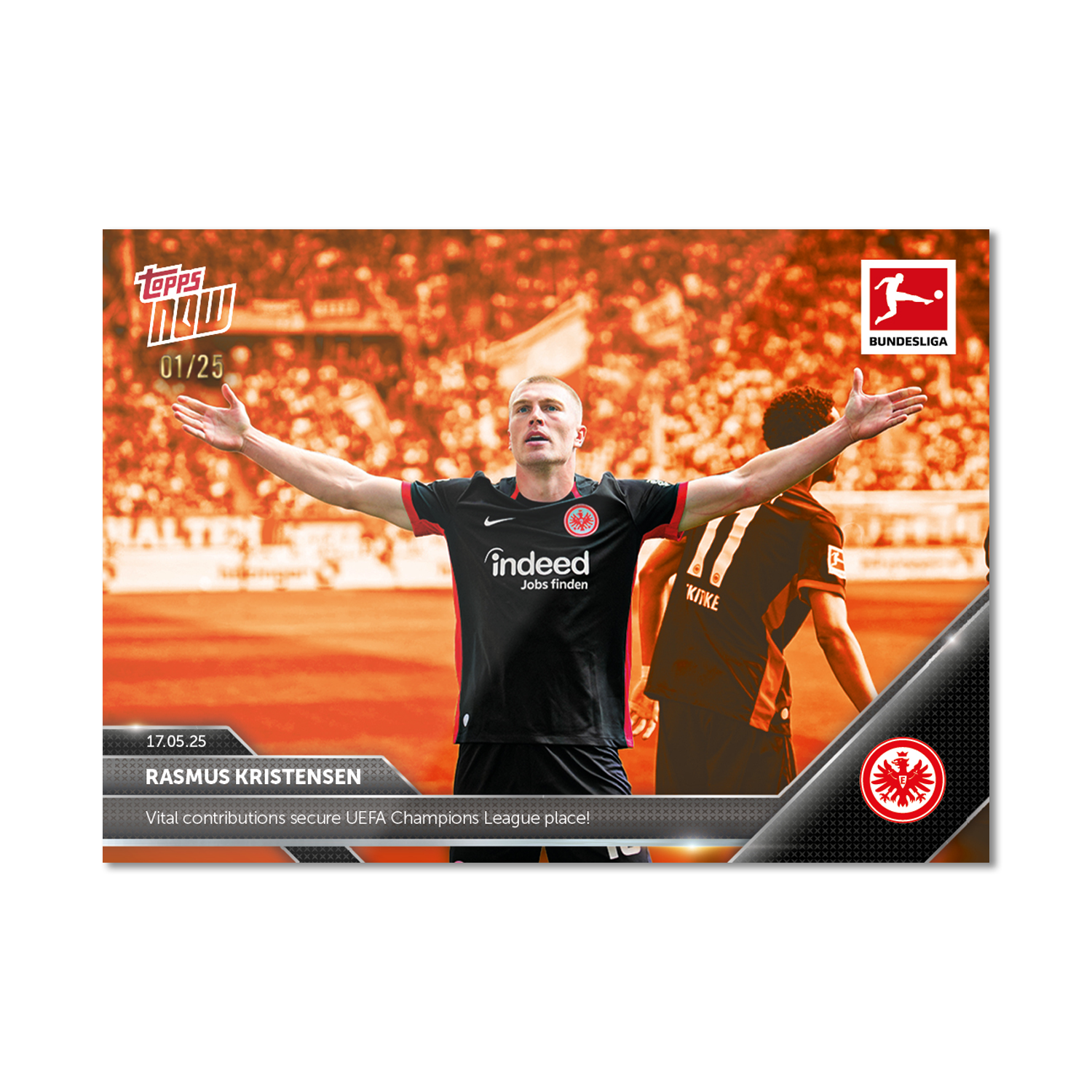 Rasmus Kristensen - 2024-25 Bundesliga Topps NOW - Card 190 - PR: 226 - Image 5