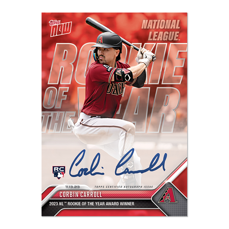 On-Card Autograph # to 99 or Lower - Corbin Carroll - 2023 MLB TOPPS NOW Card OS11 - Image 6