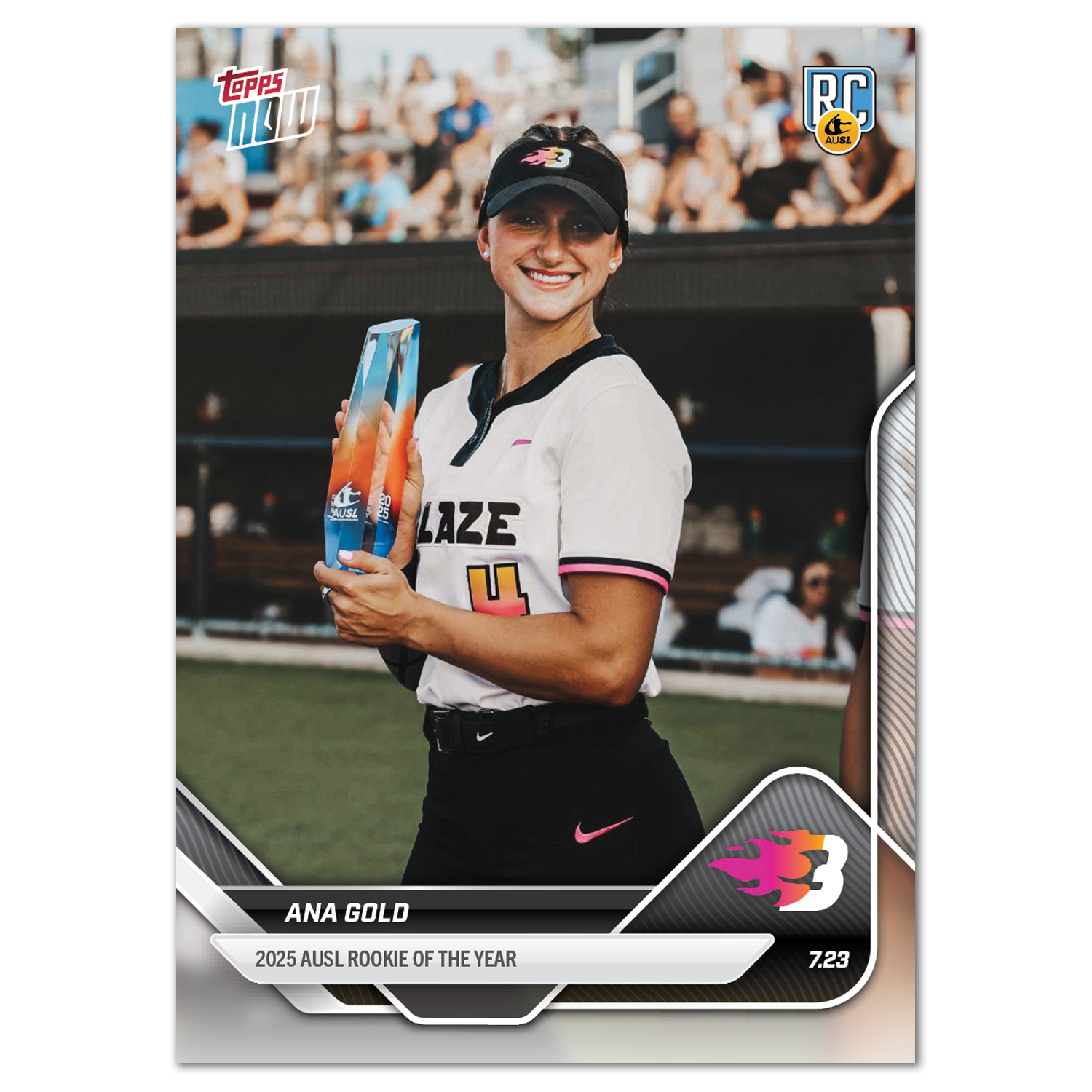Ana Gold - 2025 AUSL Topps NOW - Card 24 - LOOK FOR AUTOS - PR: 1342