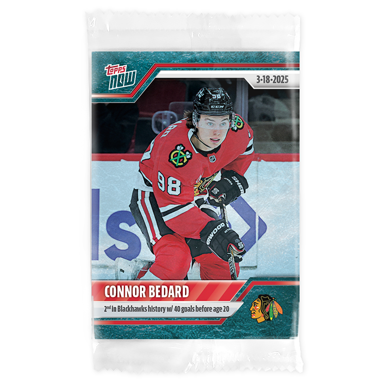 Connor Bedard - 2024-25 NHL Topps NOW - Sticker # 138 Pack - PR: 455 - Image 3