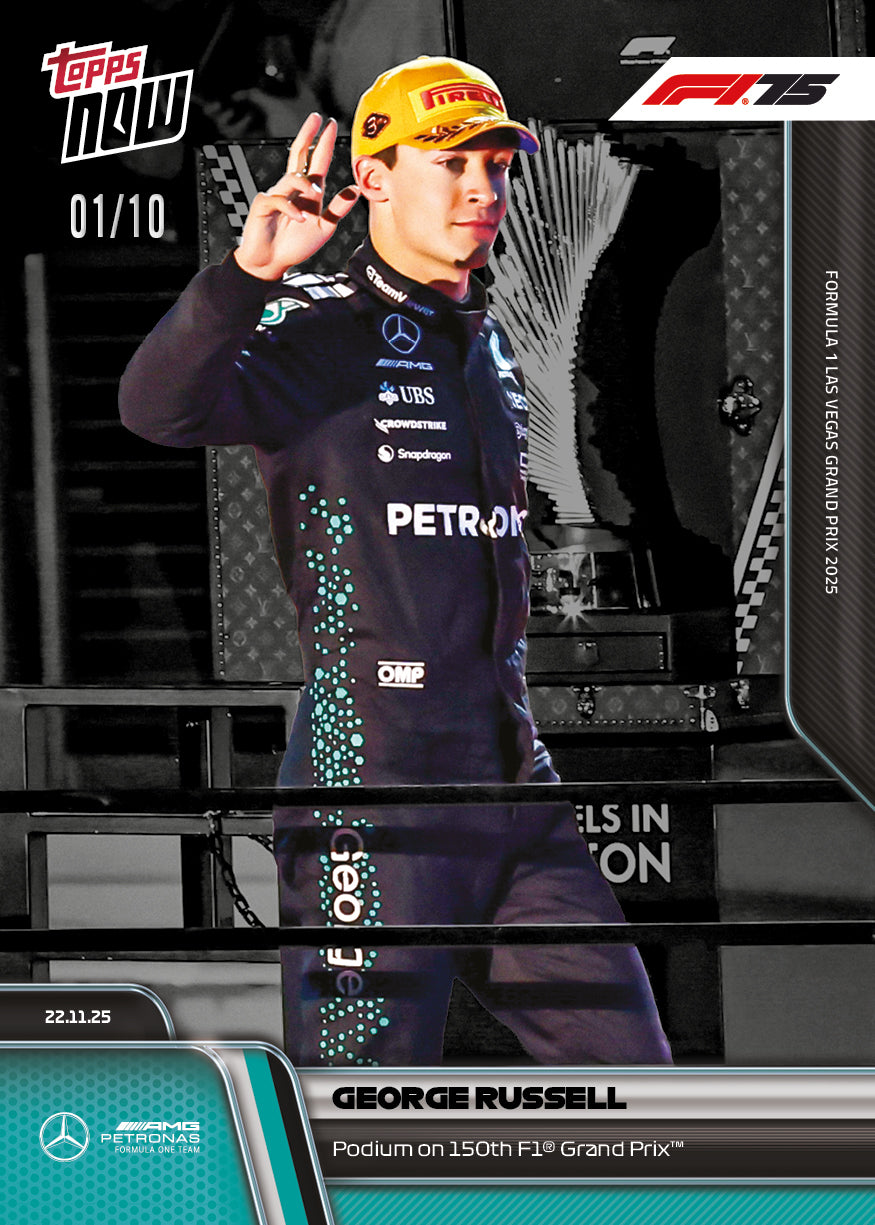 George Russell - 2025 Formula 1 Topps NOW - Card 80 - PR: 1748 - Image 4