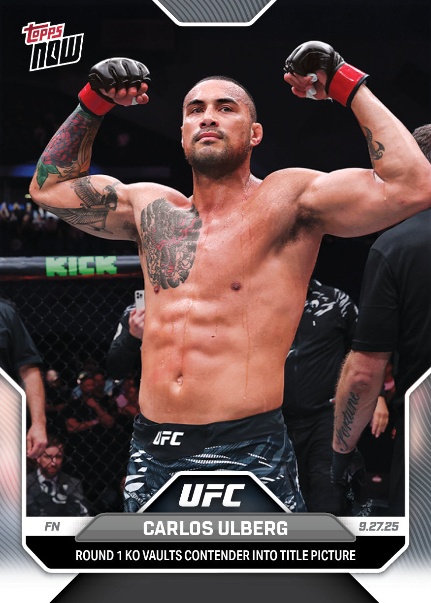 Carlos Ulberg - 2025 UFC Topps NOW - Card 30 - PR: 243