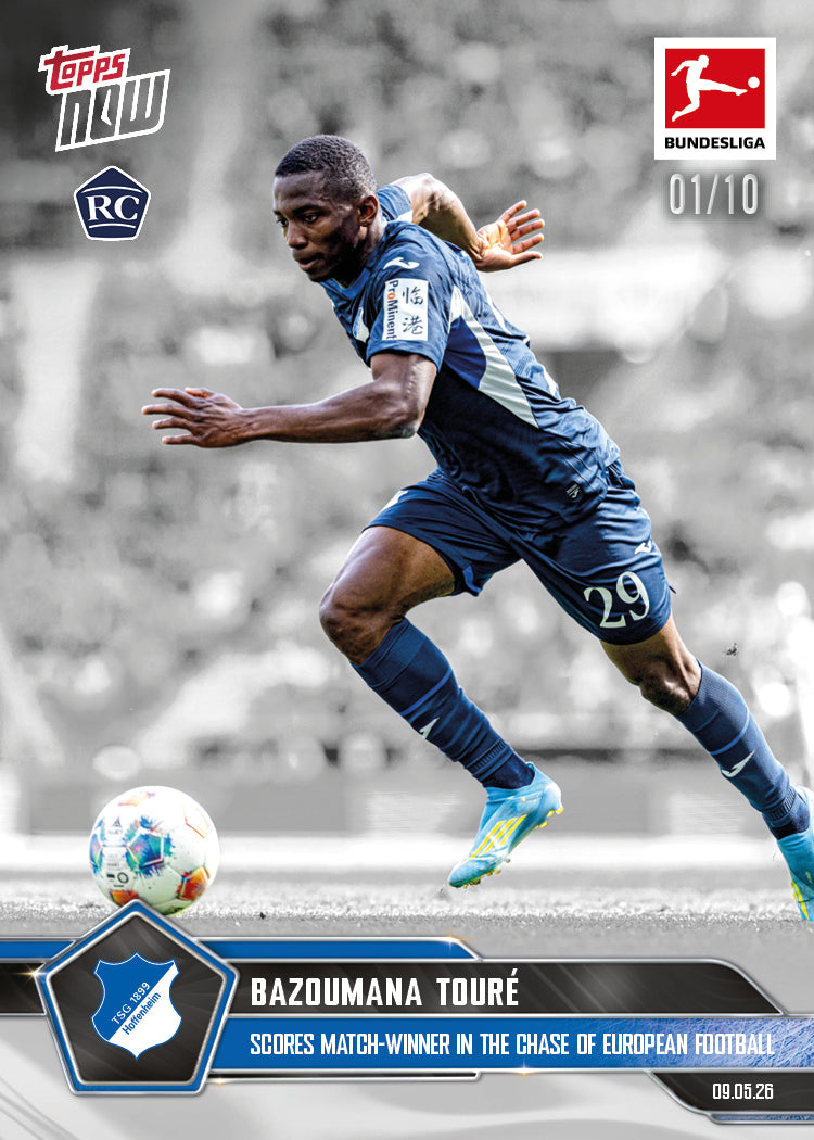 Bazoumana Touré - 2025-26 Bundesliga Topps NOW - Card 189 - PR: 359 - Image 4