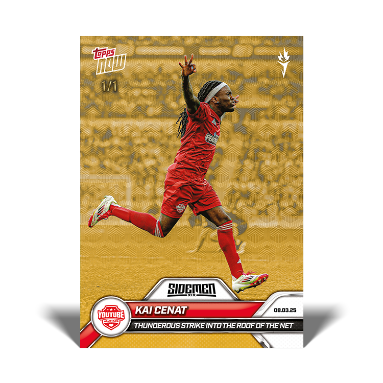 Kai Cenat - 2025 Sidemen Charity Match Topps NOW Card 6 - PR: 909 - Image 2