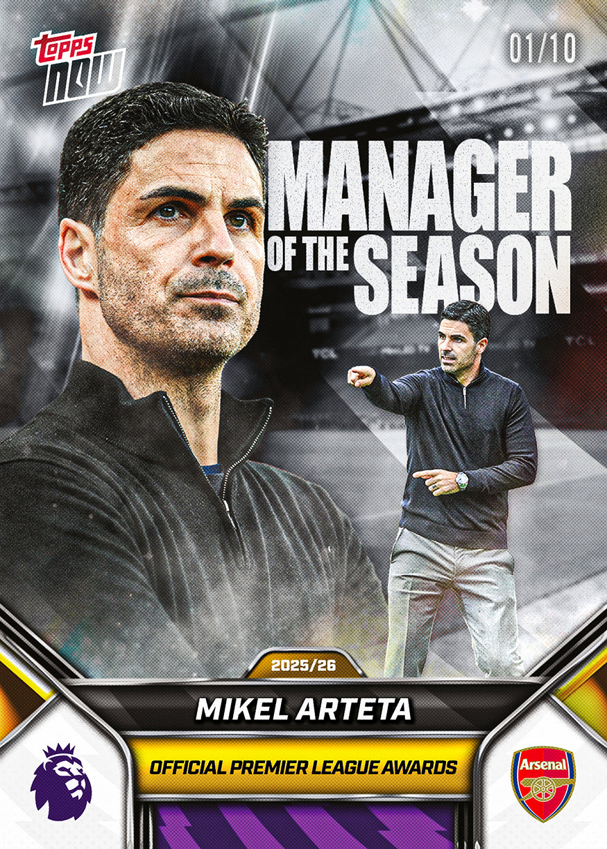 Mikel Arteta - 2025-26 Premier League Topps NOW - Card 211 - PR: 1397 - Image 5