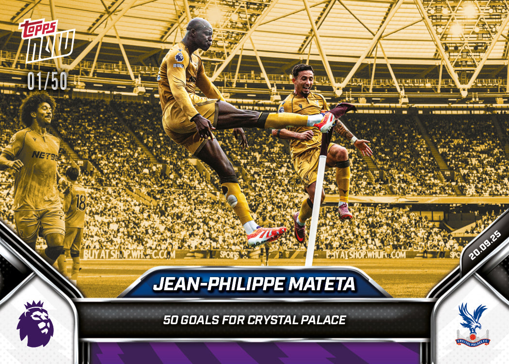 Jean-Philippe Mateta - 2025-26 Premier League Topps NOW - Card 22 - PR: 211 - Image 6