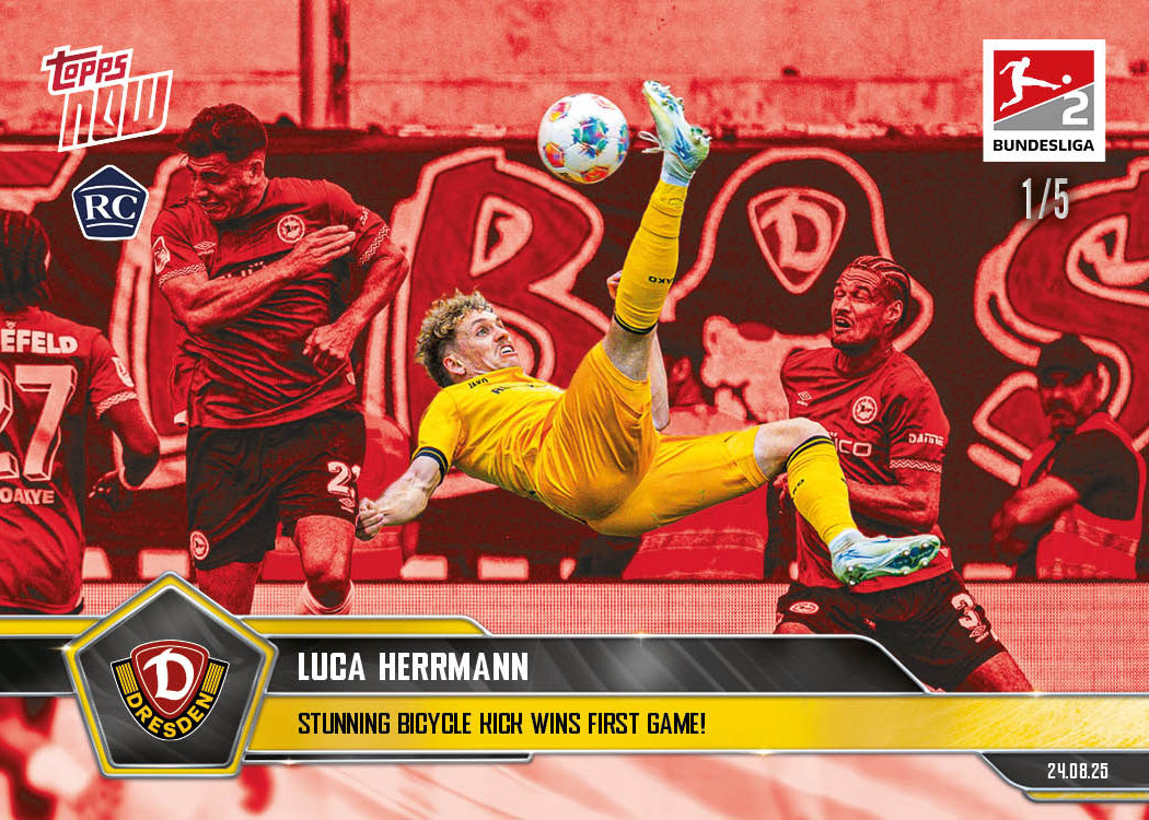 Luca Herrmann - 2025-26 Bundesliga Topps NOW - Card 9 - PR: 370 - Image 3