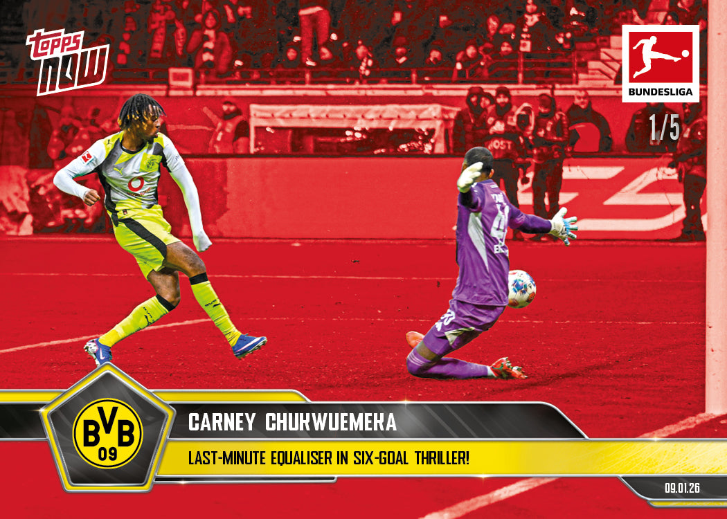 Carney Chukwuemeka - 2025-26 Bundesliga Topps NOW - Card 90 - PR: 292 - Image 3