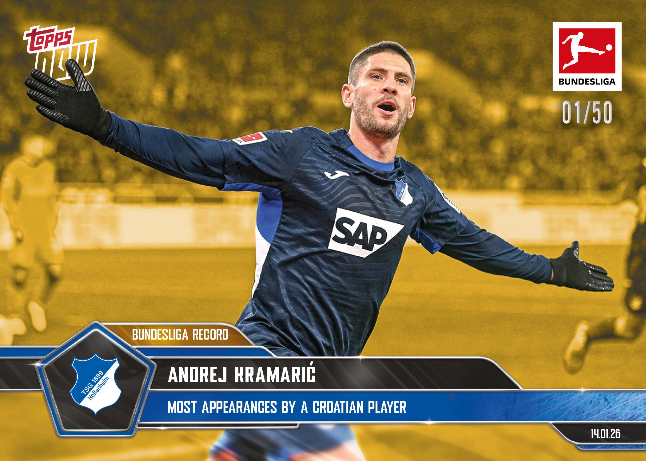 Andrej Kramarić - 2025-26 Bundesliga Topps NOW - Card 97 - PR: 210 - Image 6