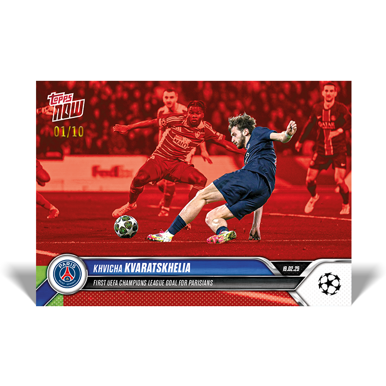 Khvicha Kvaratskhelia - 2024-25 UCL Topps NOW - Card 107 - PR: 161 - Image 4