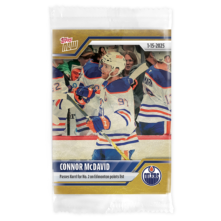 Connor McDavid - 2024-25 NHL Topps NOW - Sticker 90 - PR: 360 - Image 2