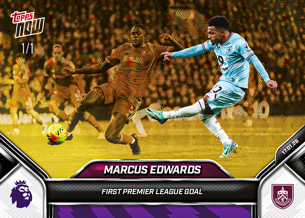Marcus Edwards - 2025-26 Premier League Topps NOW - Card 111 - PR: 154 - Image 2