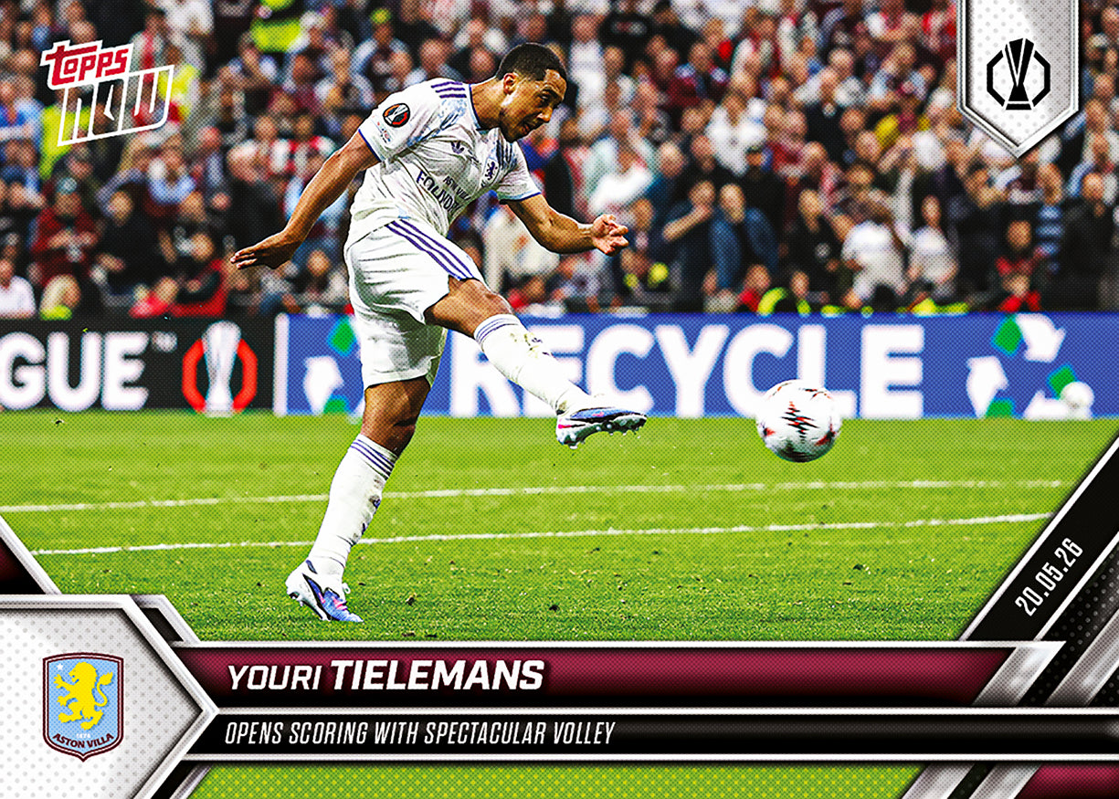 Youri Tielemans - 2025-26 UEL Topps NOW - Card 33 - PR: 549