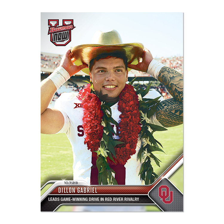 Dillon Gabriel - 2023 Bowman U NOW Football Card 12 - PR: 1003